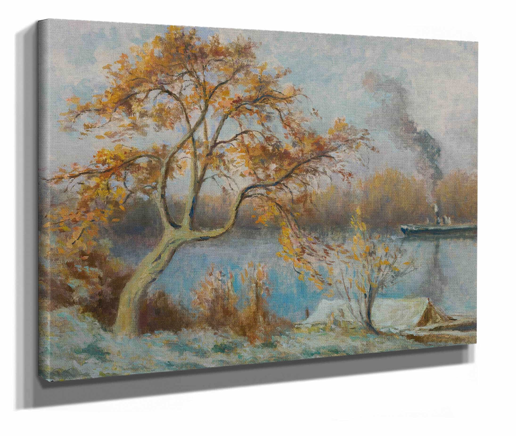 Les Bords De Seine Au Printemps by Maximilien Luce
