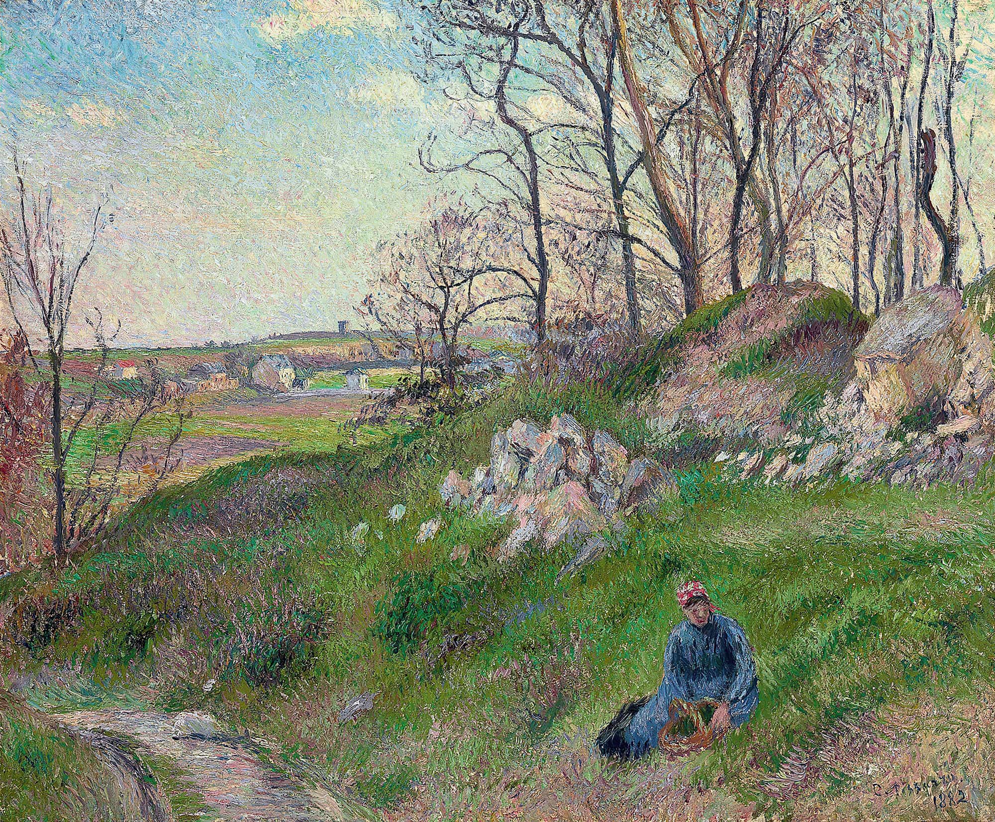 Les Carrieres Du Chou Pontoise by Camille Pissarro