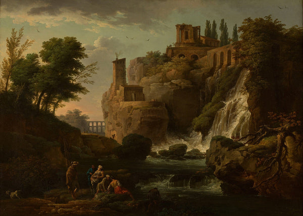 Les Cascatelles De Tivoli by Claude Joseph Vernet