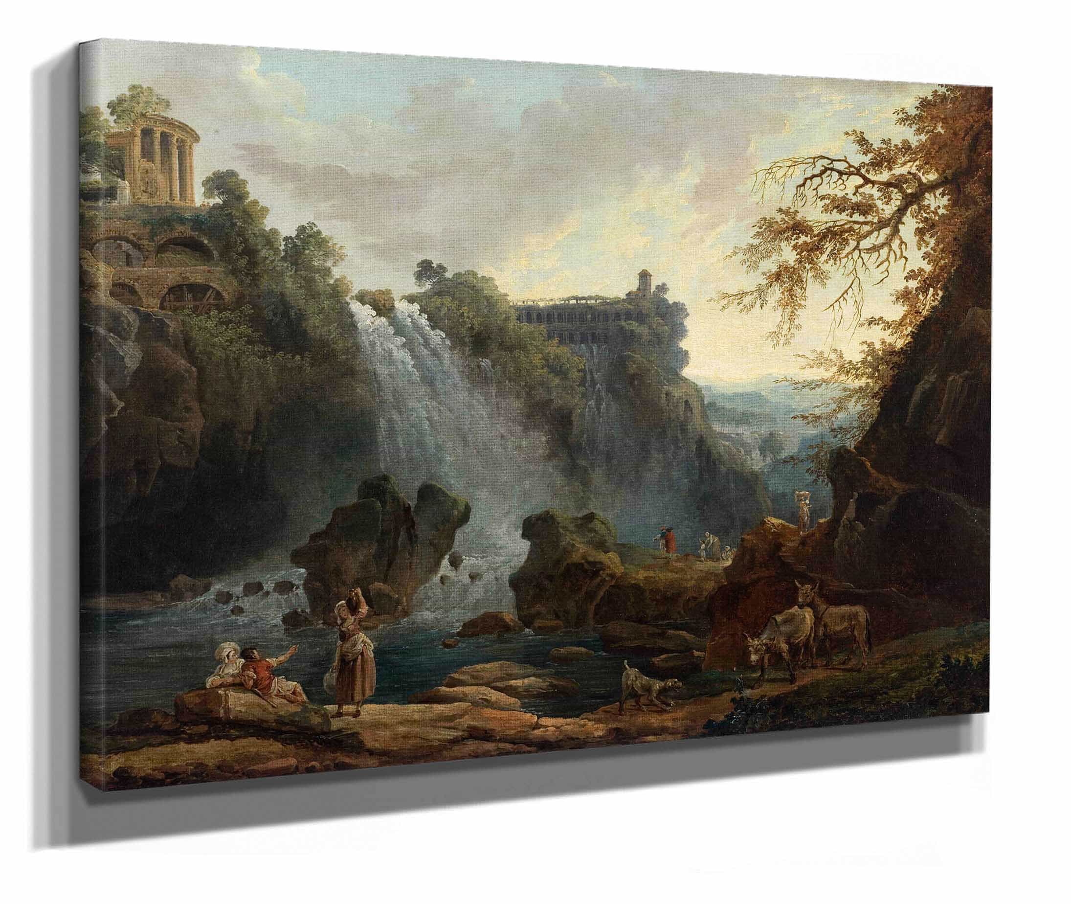 Les Cascatelles De Tivoli by Hubert Robert