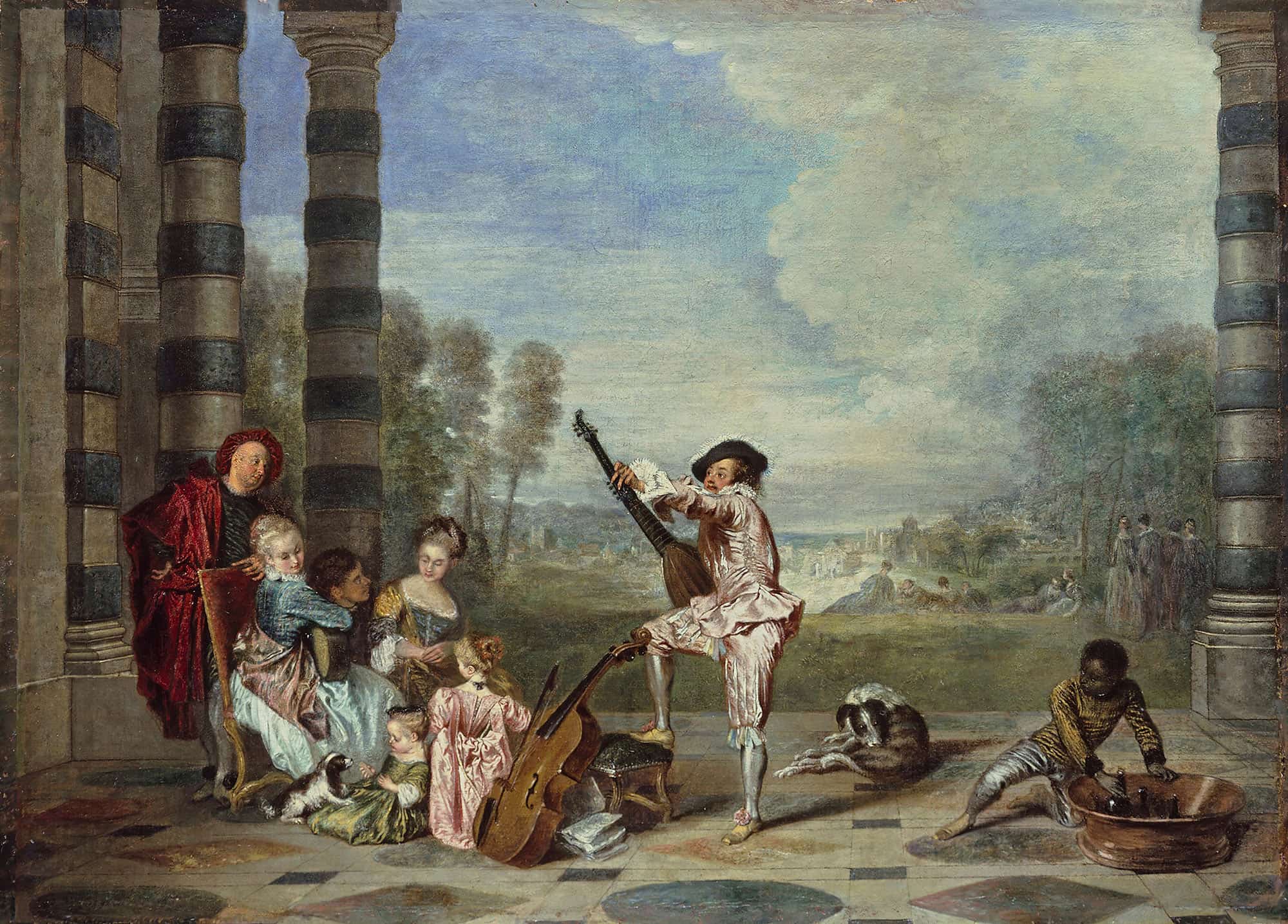 Les Charmes De La Vie The Attractions Of Life by Jean Antoine Watteau
