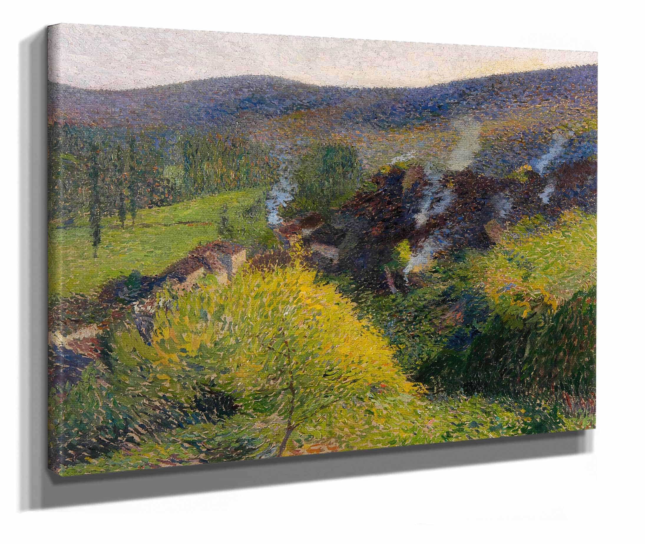 Les Chaumieres Au Soir by Henri Martin
