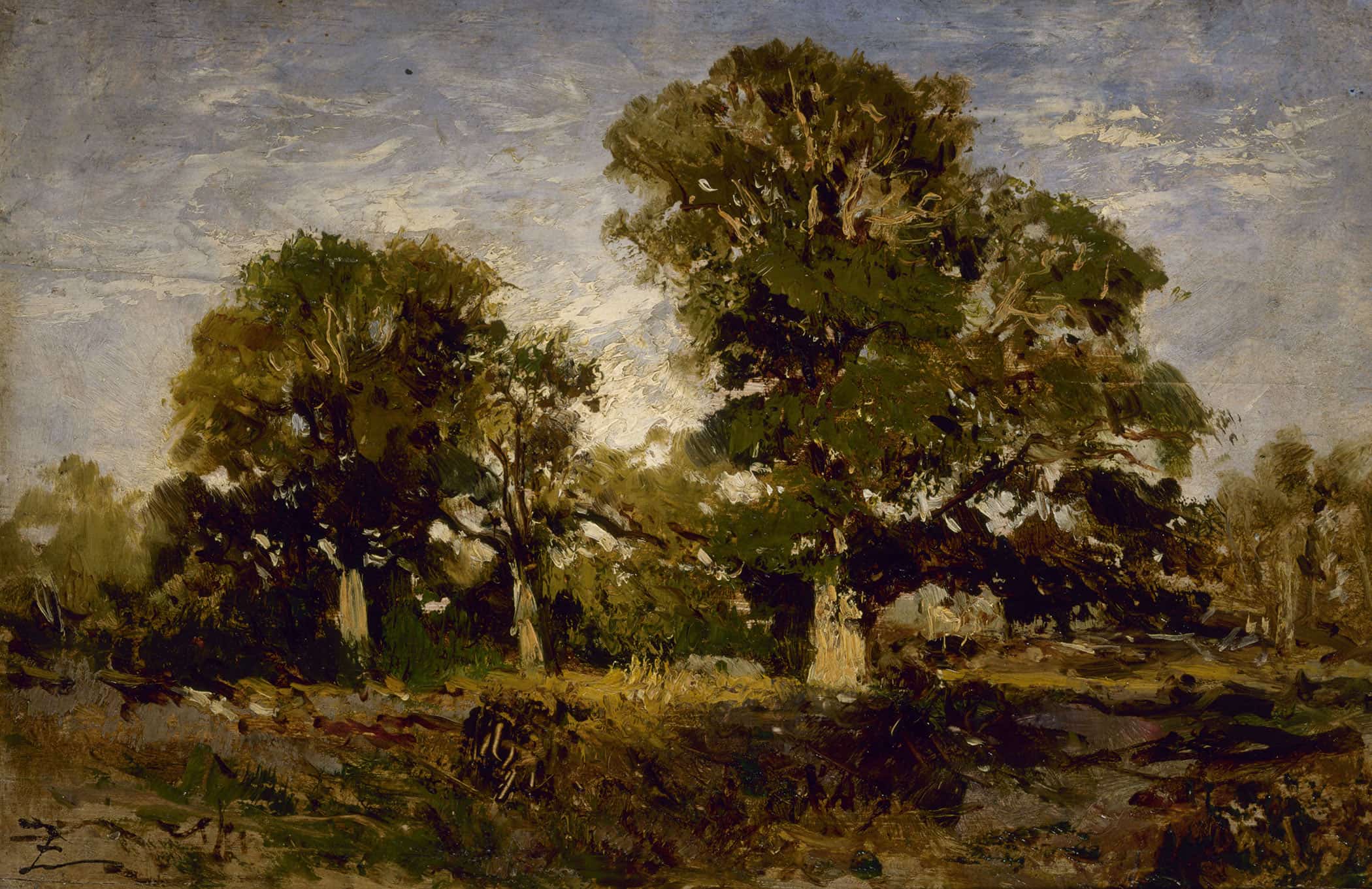 Les Chenes by Felix Ziem