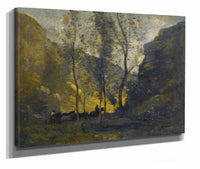 Les Contrebandiers by Jean Baptiste Camille Corot