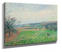 Les Coteaux De Gisors Temps Gris by Camille Pissarro