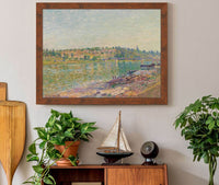 Les Coteaux De La Celle Sous Moret Vus De Saint Mammes by Alfred Sisley