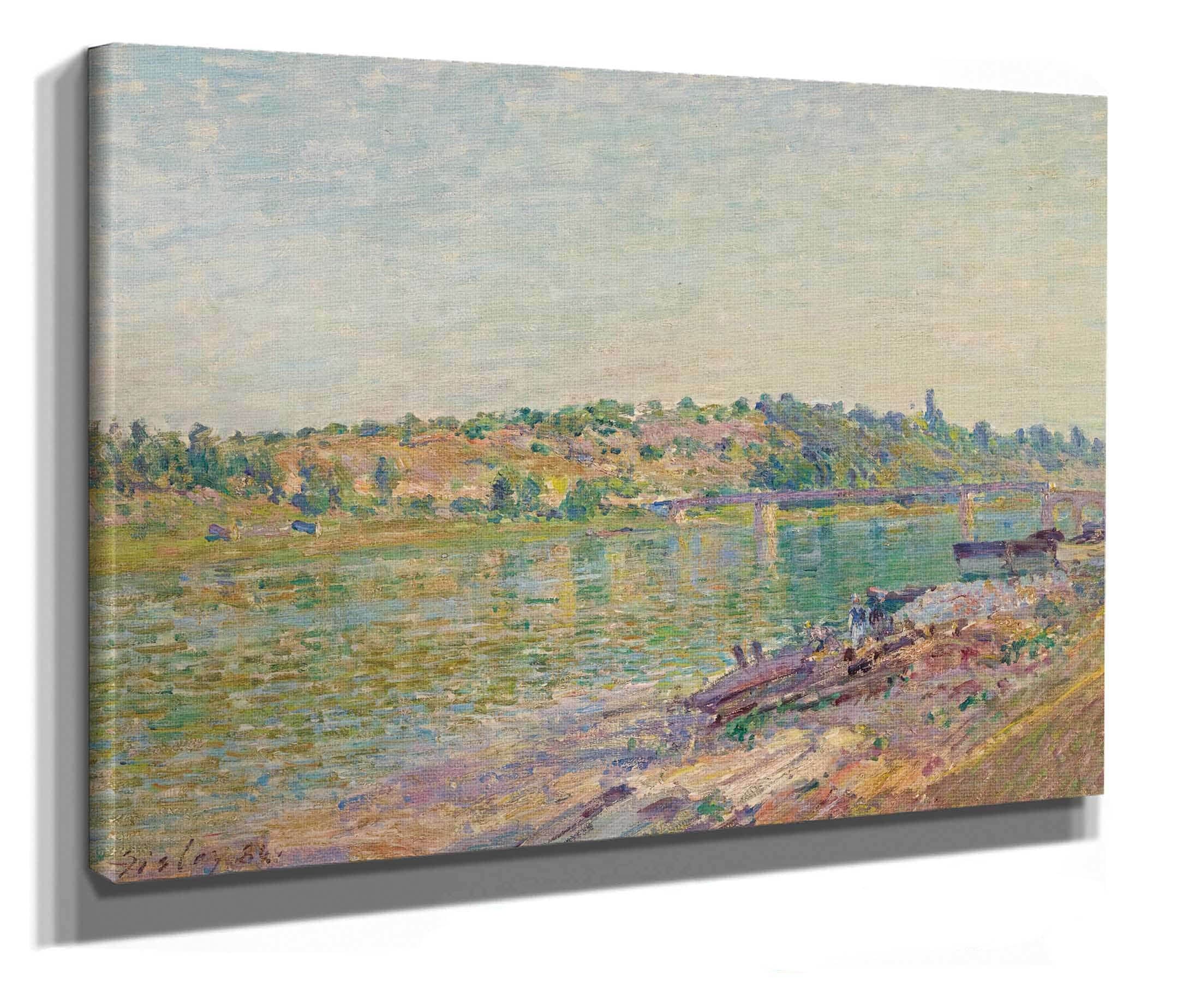 Les Coteaux De La Celle Sous Moret Vus De Saint Mammes by Alfred Sisley