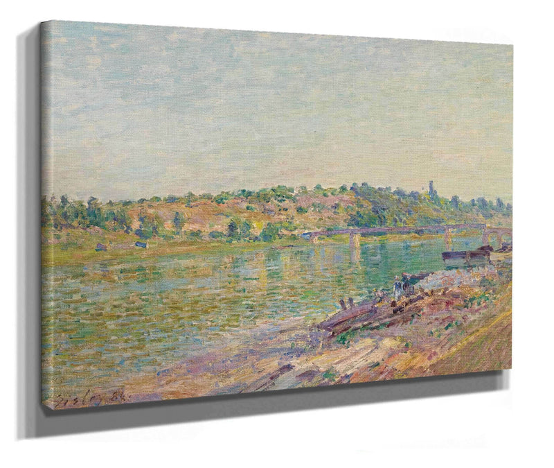 Les Coteaux De La Celle Sous Moret Vus De Saint Mammes by Alfred Sisley