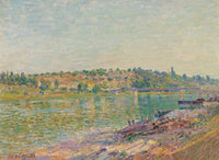 Les Coteaux De La Celle Sous Moret Vus De Saint Mammes by Alfred Sisley