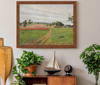 Les Coteaux De Thierceville Temps Gris by Camille Pissarro