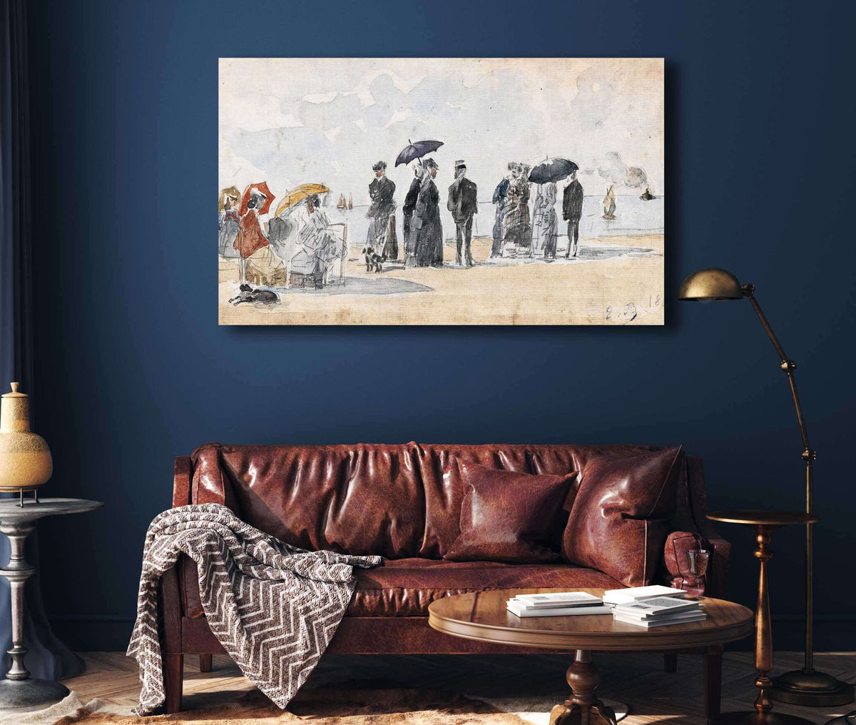 Les Crinolines by Eugene Boudin