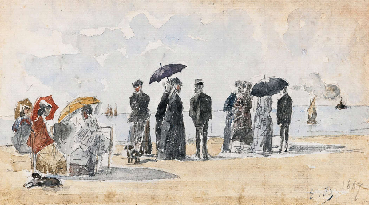 Les Crinolines by Eugene Boudin