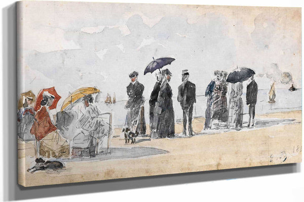 Les Crinolines by Eugene Boudin