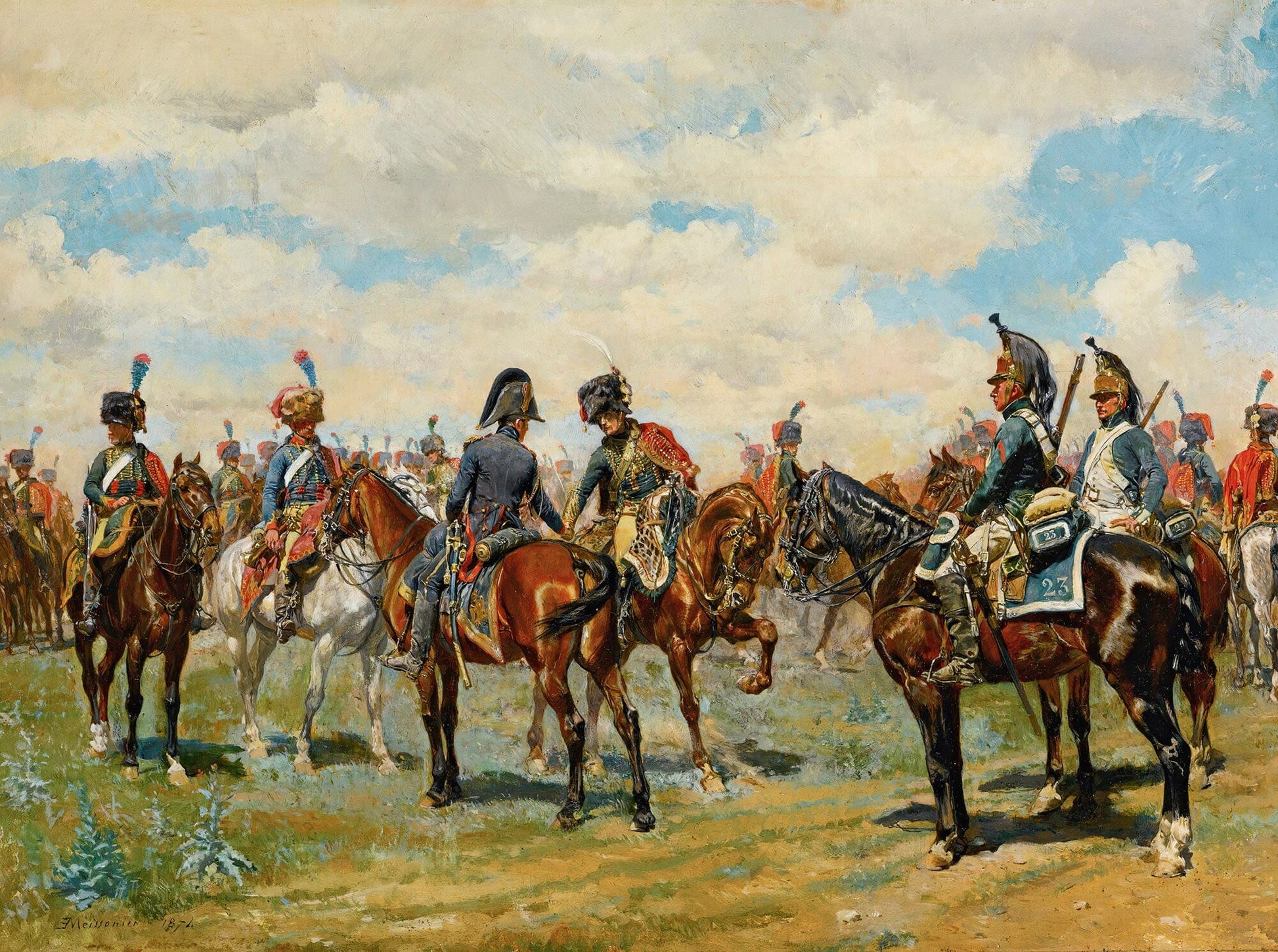 Les Deux Amis by Ernest Meissonier