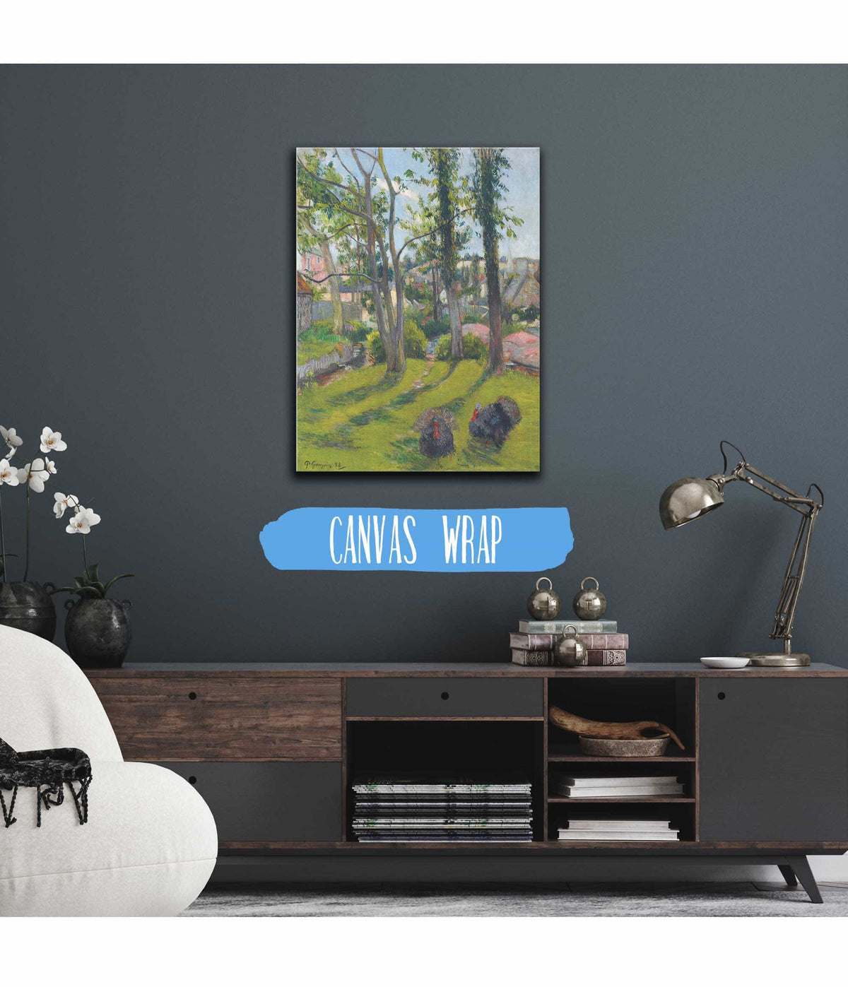 Les Dindons Pont Aven by Paul Gauguin