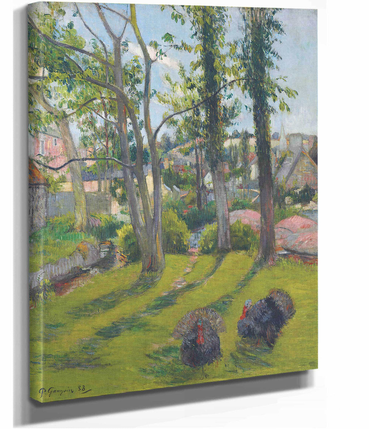 Les Dindons Pont Aven by Paul Gauguin
