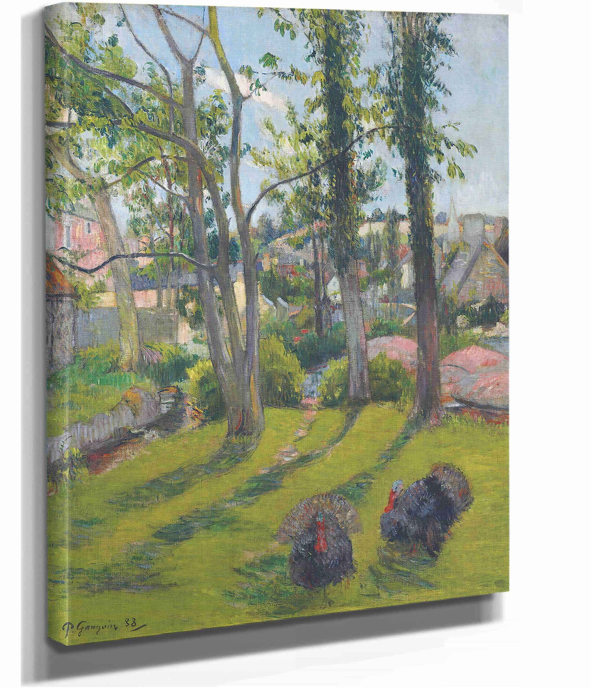 Les Dindons Pont Aven by Paul Gauguin