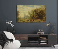 Les Eaux Douces Dasie Environs De Constantinople by Felix Ziem