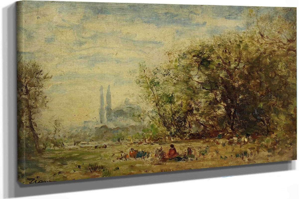 Les Eaux Douces Dasie Environs De Constantinople by Felix Ziem