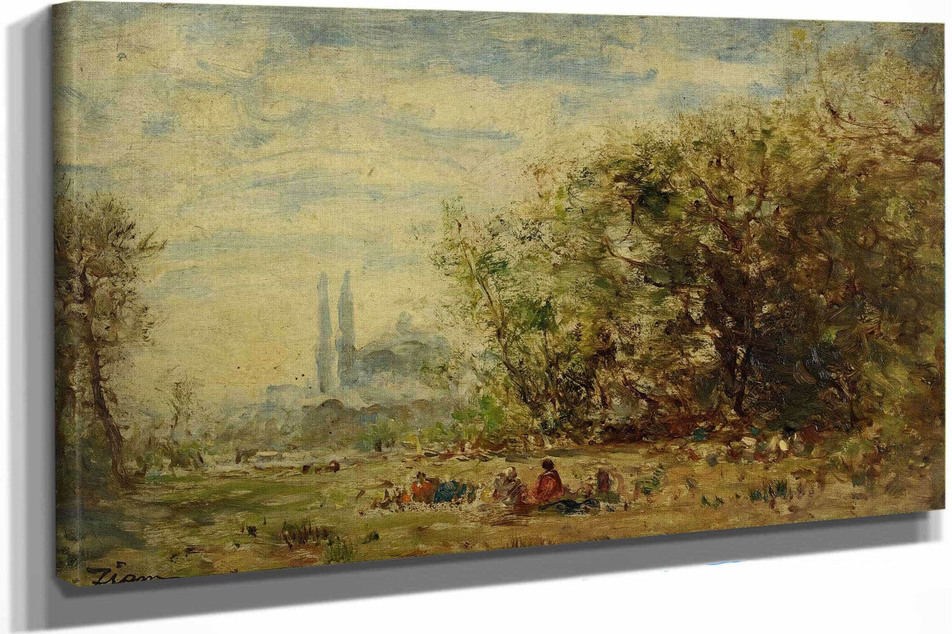Les Eaux Douces Dasie Environs De Constantinople by Felix Ziem