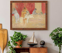 Les Enfants Roussel A Table by Edouard Vuillard