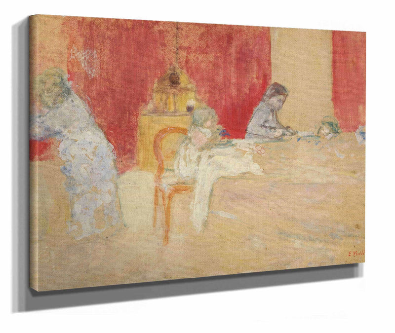 Les Enfants Roussel A Table by Edouard Vuillard