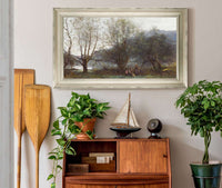 Les Etangs De Ville Davray by Jean Baptiste Camille Corot