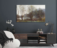 Les Etangs De Ville Davray by Jean Baptiste Camille Corot