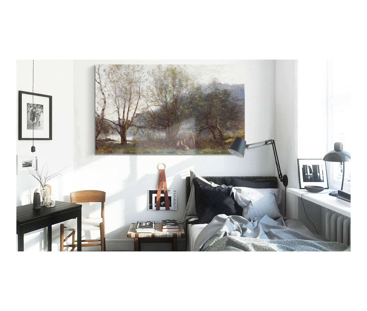 Les Etangs De Ville Davray by Jean Baptiste Camille Corot