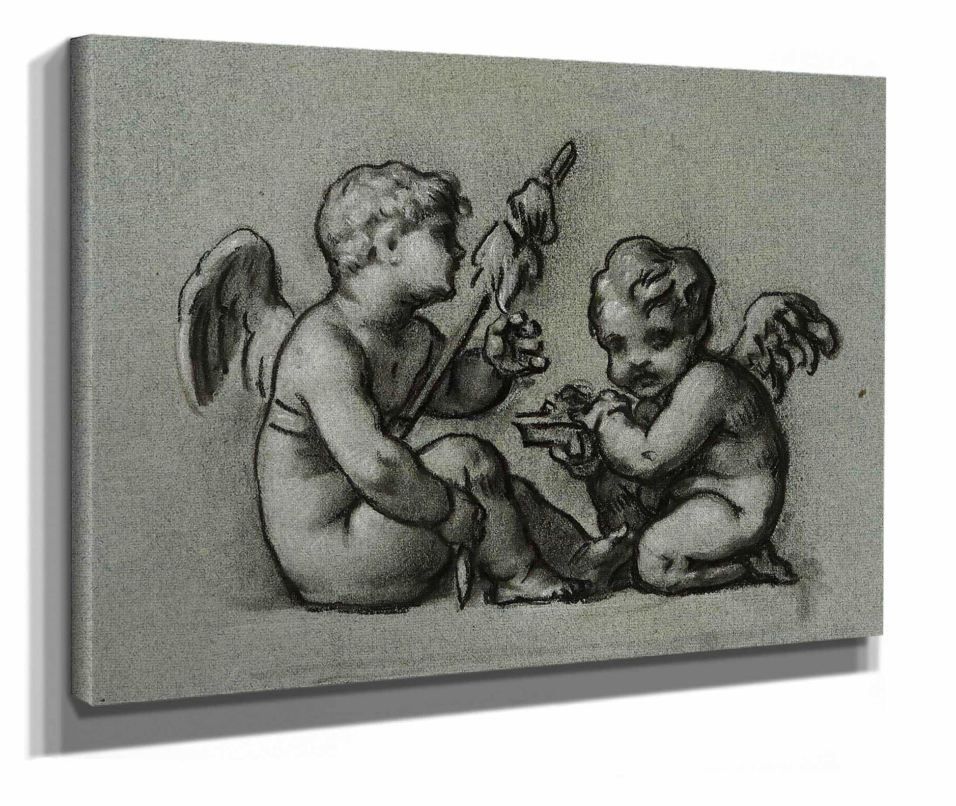 Les Fileurs by Pierre Paul Prudhon