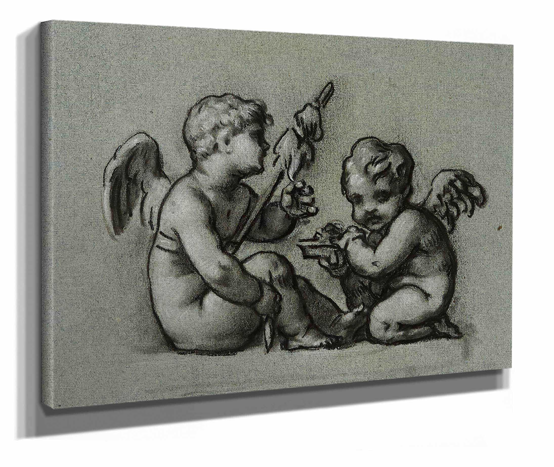 Les Fileurs by Pierre Paul Prudhon
