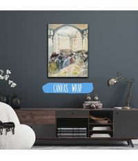 Les Halles Centrales Le Marche Aux Legumes by Camille Pissarro