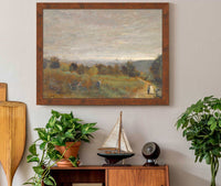 Les Hauteurs De Sevres Paris En Arriere Plan by Jean Baptiste Camille Corot