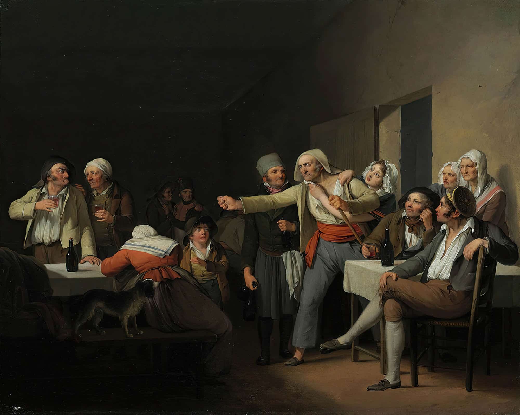 Les Hommes Se Disputent by Louis Leopold Boilly