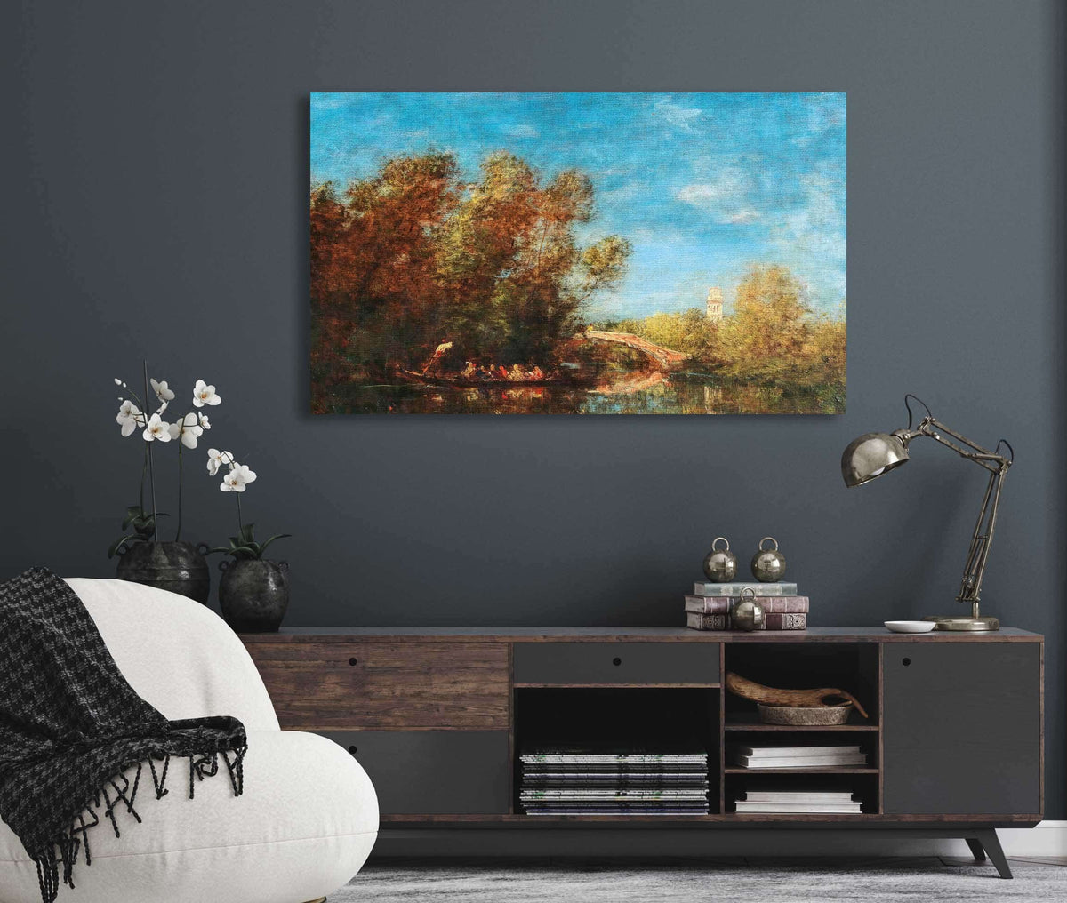 Les Jardins De Venise by Felix Ziem