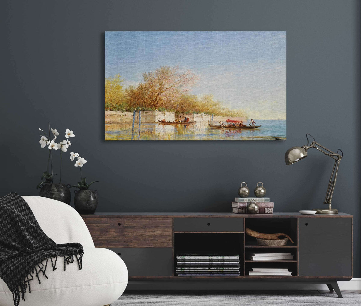 Les Jardins Francais by Felix Ziem