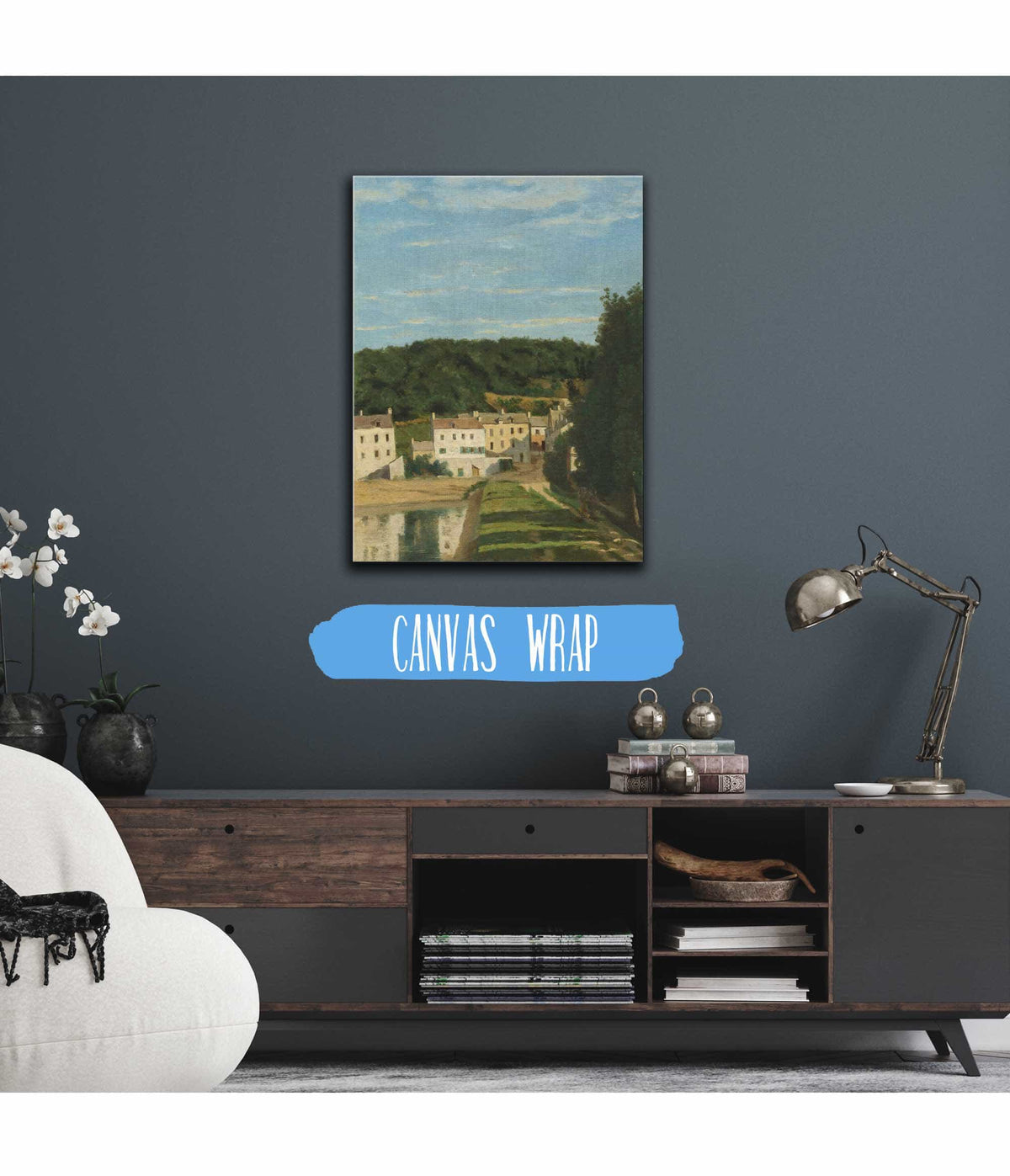 Les Maisons Cabassud A Ville Davray by Jean Baptiste Camille Corot