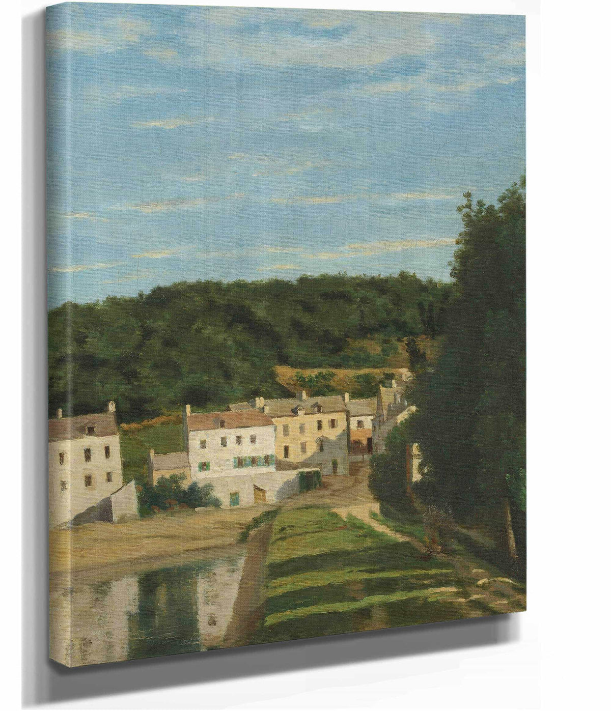 Les Maisons Cabassud A Ville Davray by Jean Baptiste Camille Corot