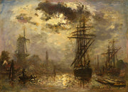 Les Moulins De Rotterdam by Johan Barthold Jongkind