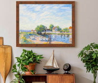 Les Oies A Saint Mammes by Alfred Sisley