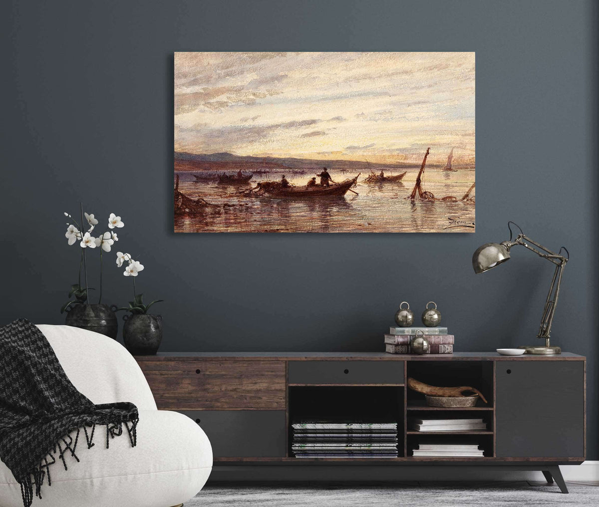 Les Pecheurs De Martigues by Felix Ziem