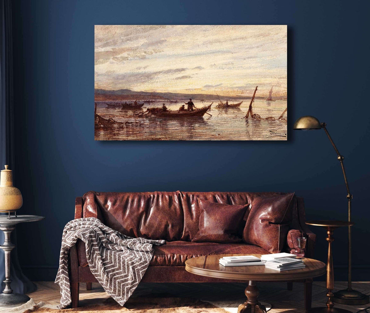 Les Pecheurs De Martigues by Felix Ziem