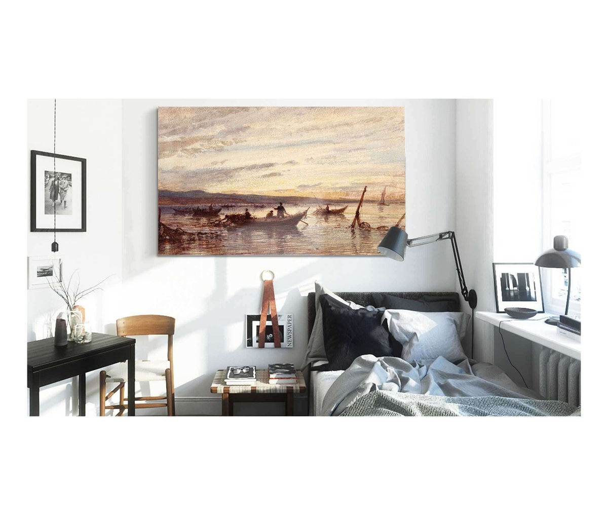 Les Pecheurs De Martigues by Felix Ziem