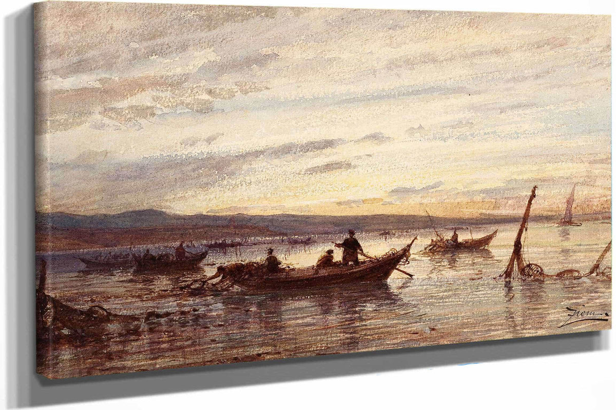 Les Pecheurs De Martigues by Felix Ziem