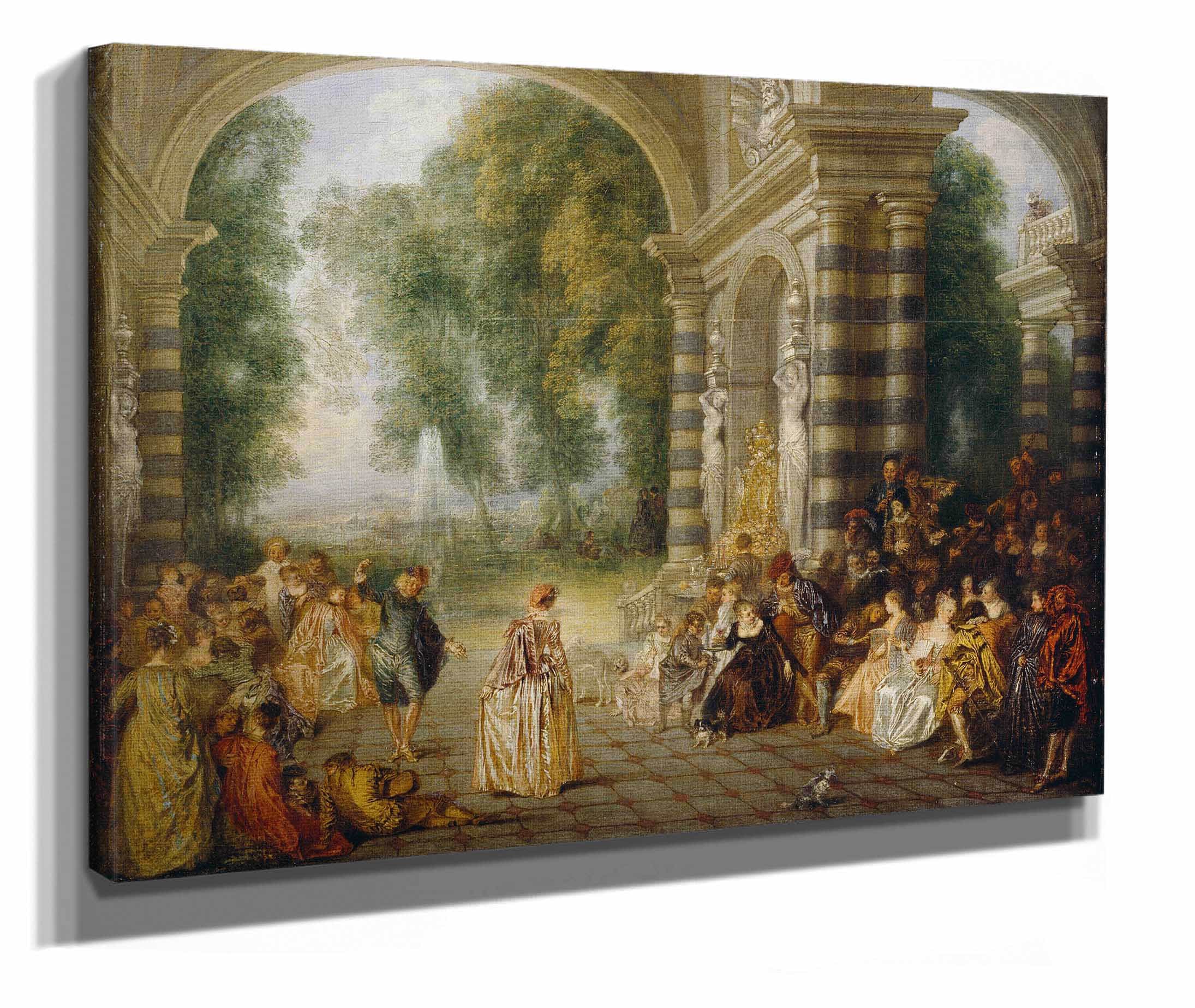 Les Plaisirs Du Bal by Jean Antoine Watteau