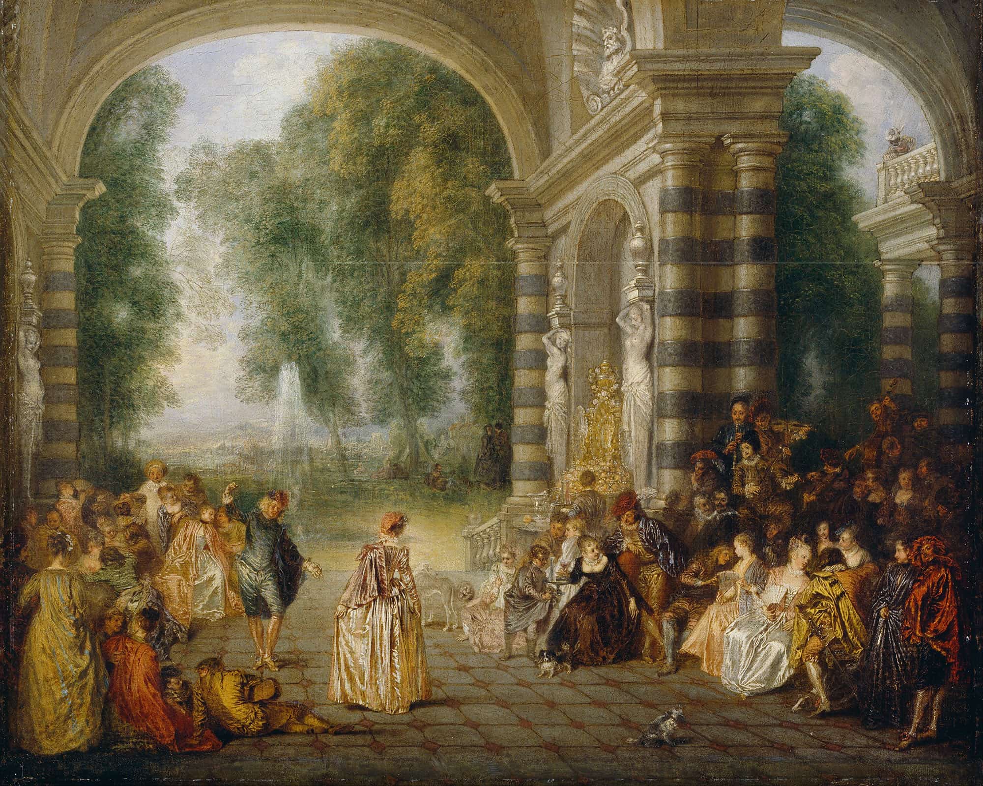 Les Plaisirs Du Bal by Jean Antoine Watteau