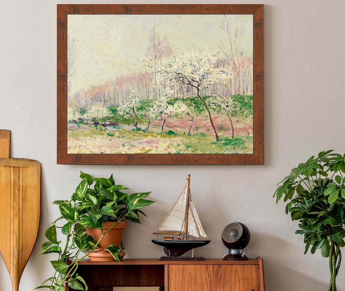 Les Pommiers En Fleurs by Alfred Sisley