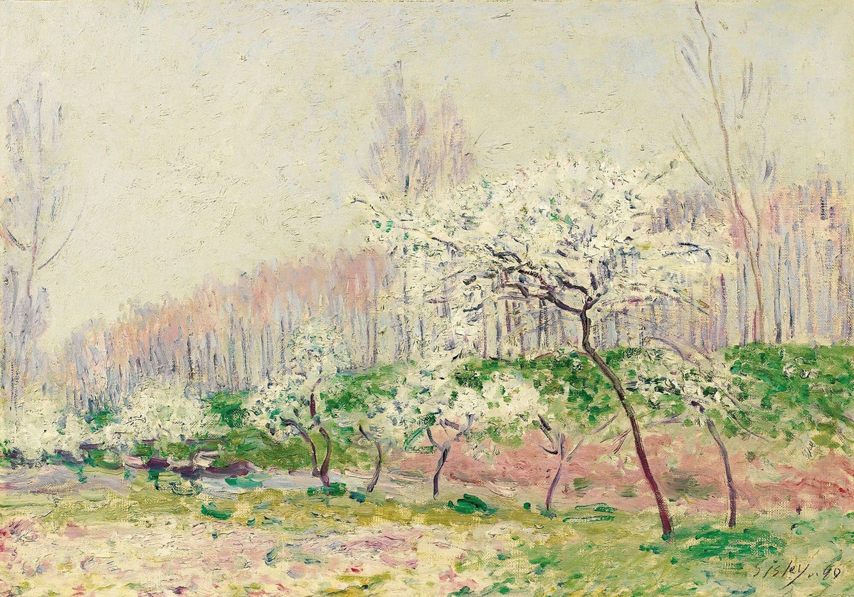 Les Pommiers En Fleurs by Alfred Sisley