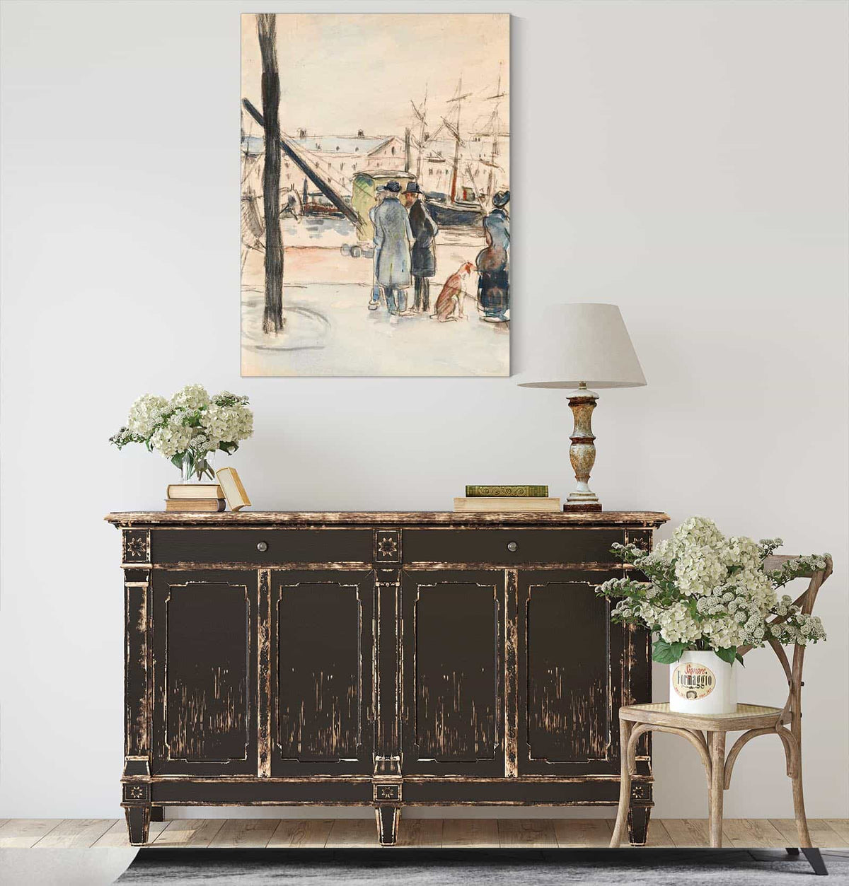 Les Quais A Rouen by Camille Pissarro