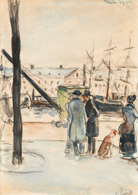 Les Quais A Rouen by Camille Pissarro